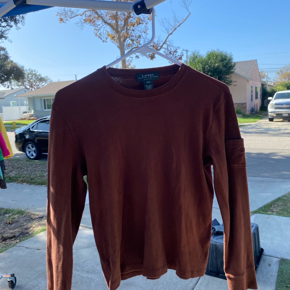 Ralph Lauren Chocolate Knit Top
